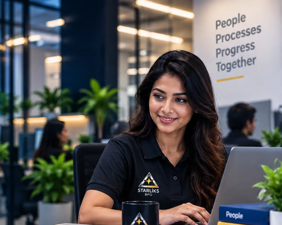 A Starliks BPO team member supporting a client account