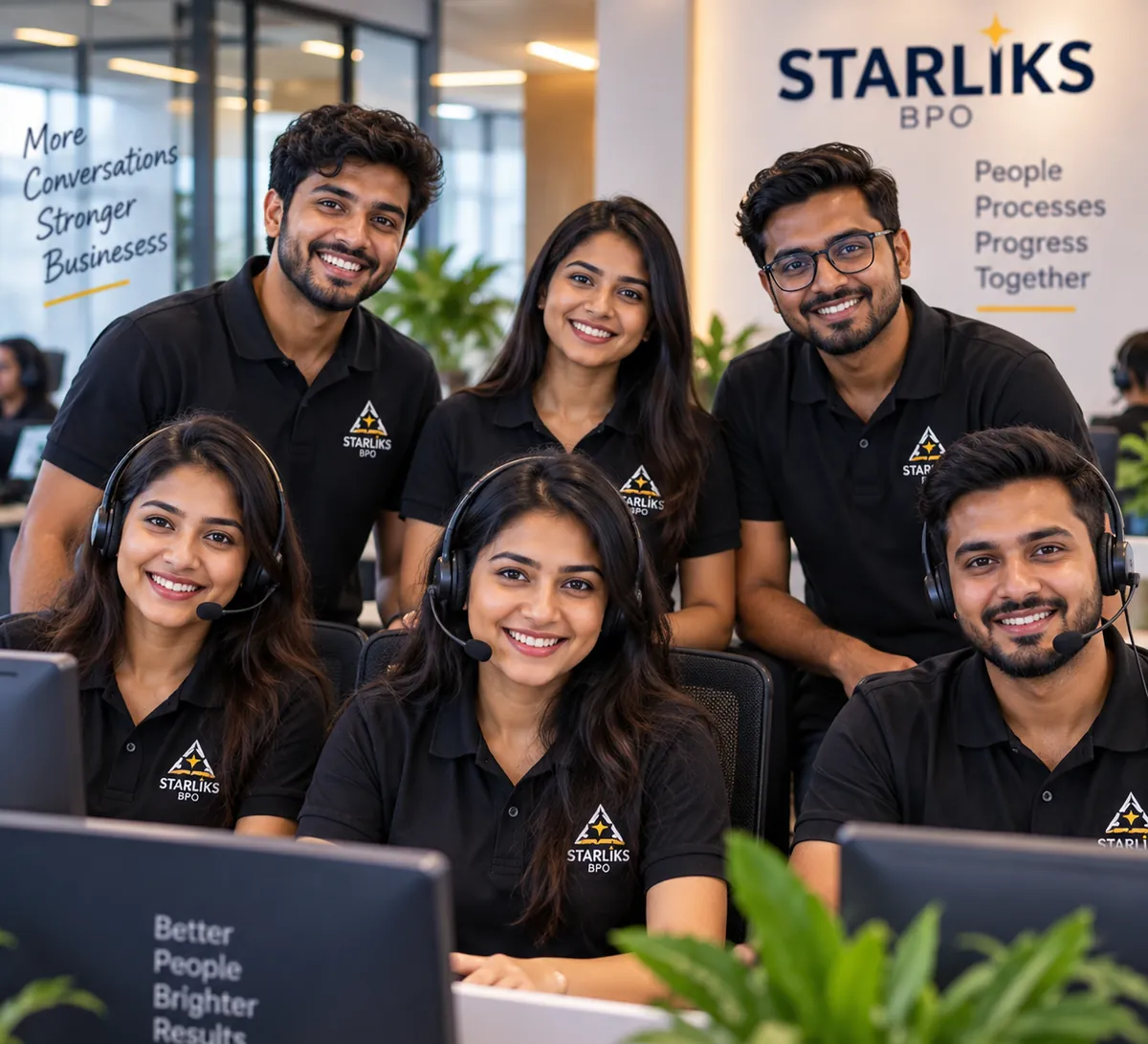 The Starliks BPO team at work
